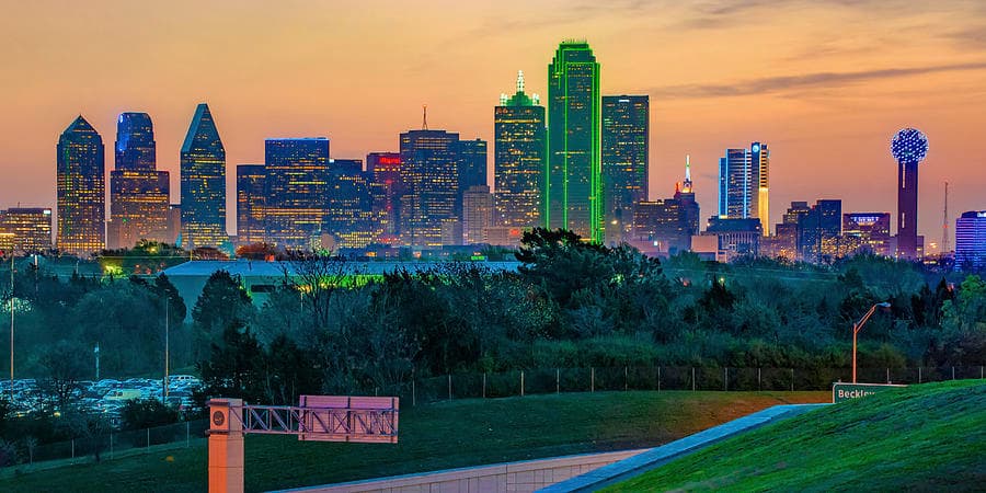 ダラス・ダウンタウンのスカイライン