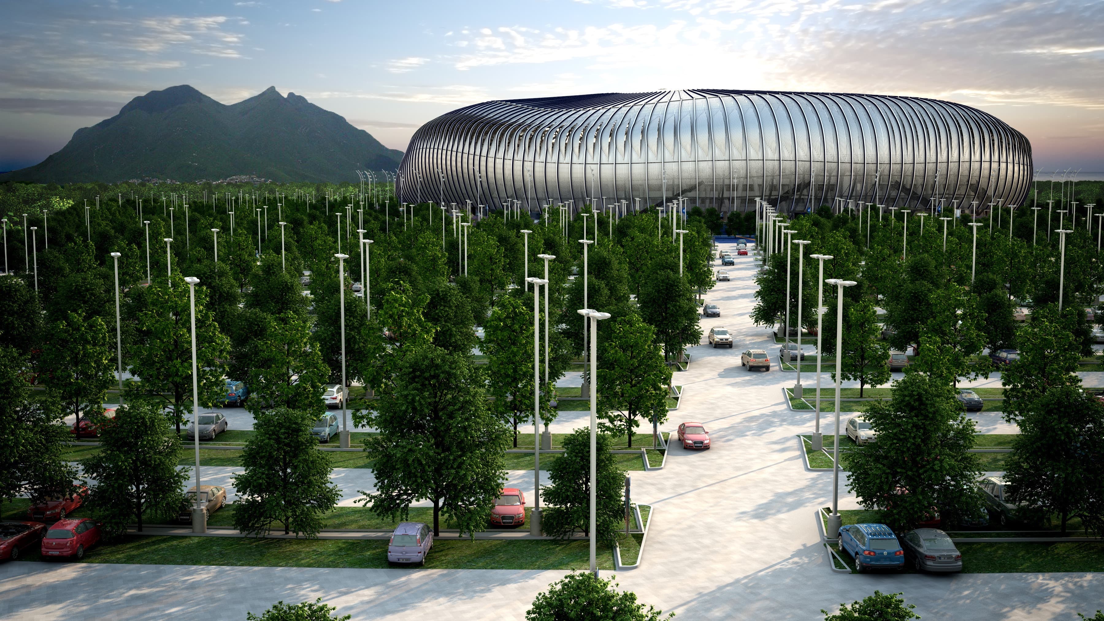 エスタディオBBVA外観 — モンテレイ、ヌエボ・レオン州